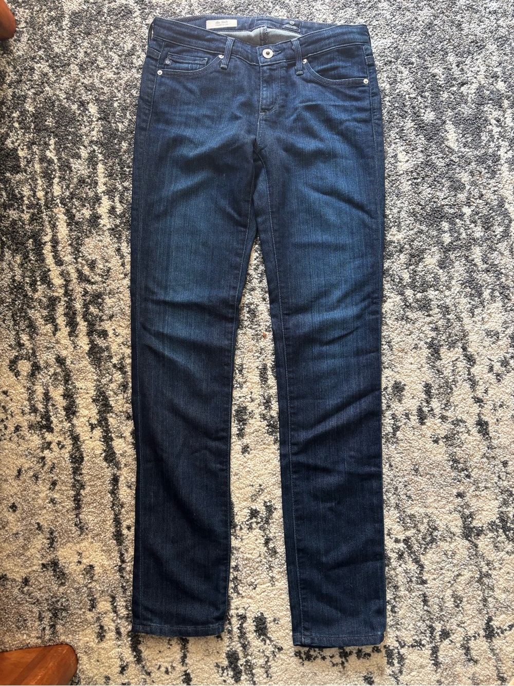 AG Jeans Cigarette Leg Dark Blue Slim Jeans